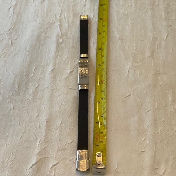 Stainless Steel and Rubber Mother/Son Bracelet - Picture 2 of 4